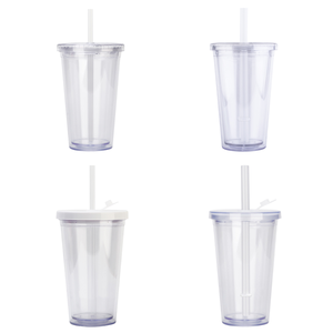 Bicchiere in Plastica Senza BPA da 500ml, Tazza Riutilizzabile a Doppia Parete <span class=keywords><strong>per</strong></span> Bubble Tea con Cannuccia, <span class=keywords><strong>per</strong></span> Bambini e Studenti - Product Image 5
