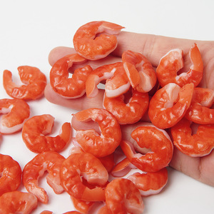 PVC Simulated Shrimp Model DIY Food Toy Noodle Bowl Accessories, Fake Shrimp Props, <b>Millet</b> Shrimp Play Food Toy Accessories - Product Image 4