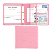 Accessoires de voiture, boîte à gants pour véhicule, organiseur de voiture, étui à portefeuille pour femmes, porte-cartes, permis de conduire, carte grise et assurance