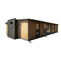 Maisons préfabriquées en conteneurs entièrement meublées, étanches, écologiques, construction rapide, 40 pieds, modulaires, portables, design moderne, maison miniature de luxe