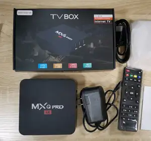 GYS-Dispositivo de TV inteligente MX QPRO, decodificador con Android 10,0, cuatro núcleos, 1GB, 8GB, 2 GB, 16 GB, Android