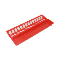 Nouvelle mangeoire à poulet en plastique de 50 cm avec 28 trous pour l'élevage de volailles, mangeoires pour animaux, matériau PP, état neuf