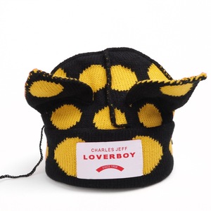 Charles Jeff Loverboy Cat Ear Knit <b>Hat</b> Red <b>Navy</b> Women's Warm Ski Cap Adult 100% Acrylic - Product Image 5