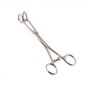 Pinces droites et pinces à éponges en acier inoxydable – Instruments chirurgicaux professionnels pour applications médicales - Product Image 1