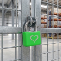 Cadenas d'amour en aluminium personnalisable avec gaine en plastique, étanche et durable, à clé, pour clôture, pont, souvenir, OEM, vente en gros
