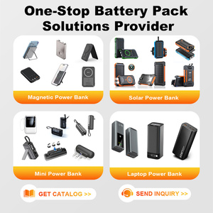 Batterie externe magnétique super fine 3 en 1 avec écran LCD et support pour iPhone, Apple Watch et écouteurs, batterie externe portable personnalisée - Product Image 5