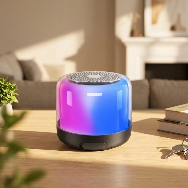 Hot Sale Cheap Direct Sale Outdoor Portable RGB Speaker Mini Portable Wireless Party Speaker With LED Light