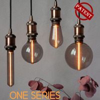 Ampoule à filament LED vintage série unique Dimmable 220V/120V 2W E27 Globe Lamp Nouveau produit avec corps en verre