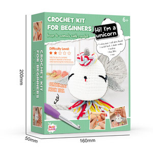 2026 DIY Craft <b>for</b> Adults and <b>Kids</b> Unicorn Holiday Gift Knit Yarn Set <b>for</b> Crochet Animal <b>Kits</b> With Step by Step Videos - Product Image 3