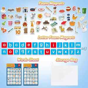 Lettres Magnétiques Jeux de Phonétique Jouet d'Apprentissage de l'Alphabet Aimants de Réfrigérateur Thérapie Pédagogique pour Enfants Correction de l'Orthographe pour Tout-petits Personnalisation OEM - Product Image 3