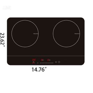 Table de cuisson à induction électrique à écran tactile avec 2 brûleurs - Product Image 1