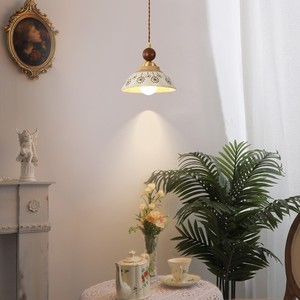 Lámpara Colgante de Cerámica E27, Luz Cálida, Redonda, Estilo Vintage, Iluminación para Dormitorio y Sala de Estar - Product Image 3