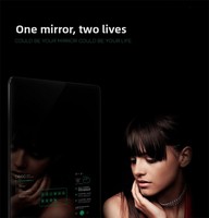 Miroir de TV intelligente moderne rectangle écran tactile Android illuminé salon chambre à coucher maison hôtel villa miroir de salle de bain IP44
