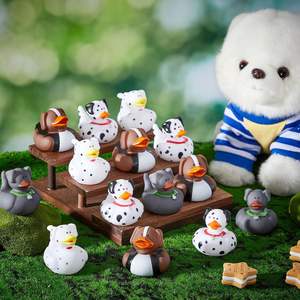 Personalizado Spot-Patterned Dog Squeeze Squeaky Juguete educativo Plástico Juego de agua Patito Juguete para perros y niños Natación - Product Image 2