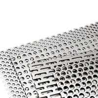 Panneau perforé en aluminium de maille de plaque métallique perforée d'acier inoxydable