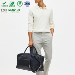 Bolsa de Lona de Nailon de Moda al por Mayor NOVOTE, Asa de Cuero, Gran Capacidad, Cierre de Cremallera, Logotipo Personalizado, Plegable, Impermeable - Product Image 2