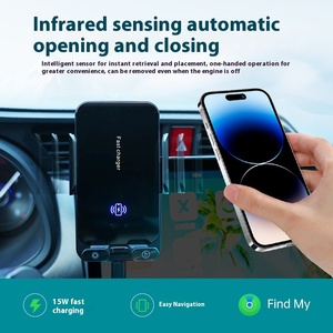 Cargador de coche inalámbrico de 15W, rastreador GPS, localizador de seguimiento inteligente certificado por IMF para <span class=keywords><strong>iPhone</strong></span> - Product Image 3