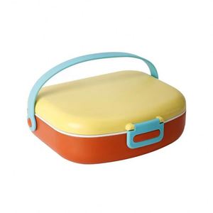 <b>Lunch</b> Box Flip Over Bento Box Portable Plastic Four Grid <b>Lunch</b> Box for Students and Children - Product Image 4