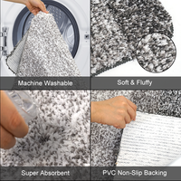 Tapis de bain personnalisés antidérapants doux et moelleux absorbants confortables à séchage rapide pour salle de bain ou hôtel