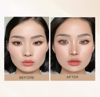 Kit de maquillage de palette de contour de surligneur avec surligneur de visage miroitant et bronzant de contour de finition mate pour l'étiquetage personnalisé du corps