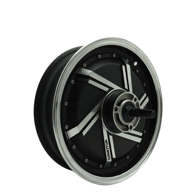QSMOTOR 13X3.5 Inch 273 3000W V3 72V 80-90kph Electric Motorcycle New Brushless DC Wheel Hub Motor Rear Aluminum