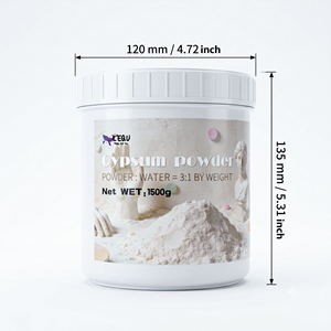 LEQU แฮปปี้แอนด์ฟัน บัลค์ 500 กรัม ผงปูนปลาสเตอร์บริสุทธิ์สูง อัตราส่วน 3:1 สำหรับงานประติมากรรมศิลปะ หินอโรมา งานฝีมือ - Product Image 4