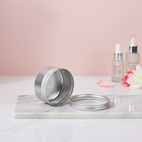 Boîte en aluminium ronde brillante de 30 ml avec étiquette personnalisée, 52x20mm, bouchon à vis, emballage cosmétique polyvalent pour rouge à lèvres, gravure possible