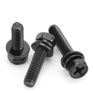 Prezzo di fabbrica Phillips testa esagonale doppia rondella M6 Sems vite della macchina - Product Image 1