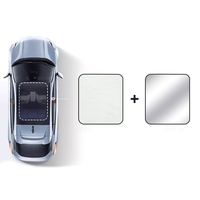 Accessoires de protection intérieure de voiture, pare-soleil pliable et rétractable pour toit ouvrant de voiture Zeekr 001 2023 2022