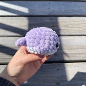 Hot Bán 100% Bông Tùy Chỉnh Crochet Cá Voi Mô Hình Handmade Nhồi Crochet Cá Voi Đồ Chơi - Product Image 6