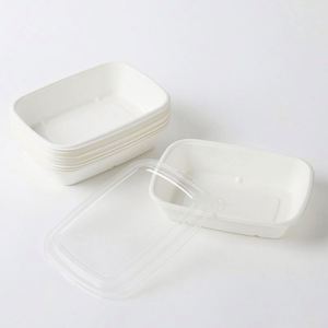 Barquettes jetables 100 % biodégradables en bagasse de canne à sucre pour repas à emporter - Product Image 2