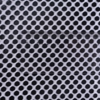 Tissu en maille 100 % polyester blanc 110 g/m² léger et respirant pour sac à linge et sac à cordon