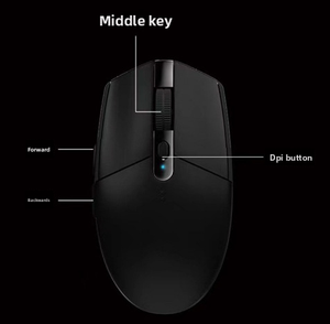 Chuột không dây G02 Chuột chơi game giống hệt nhau của Logitech Chuột quang siêu nhẹ văn phòng kinh doanh - Product Image 3