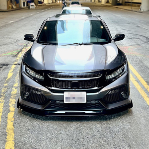 Front Bumper Lip for 2017-2021 Honda Civic SI 2/4 Door Models and 2017-2021 All Hatchback Models 3Pcs Splitter Diffuser - Product Image 4