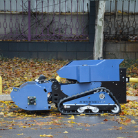 Tondeuse à fléaux électrique DIY 500 mm/800 mm/1000 mm à chenilles, télécommande, avec certificats CE et EPA, pour travaux de débroussaillage, directement de l'usine
