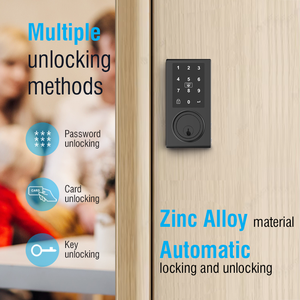 Te'an kỹ thuật số Chốt Cửa Khóa Keyless Nhập Bộ nhớ lưu trữ thẻ tương thích gỗ nhôm thép cửa ổ khóa thông minh cho nhà - Product Image 2
