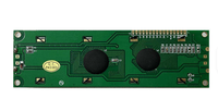 Module d'affichage LCD à caractères avec rétroéclairage LED jaune-vert 5V STN 146*43mm 20x2 Winstar WH2002M avec carte PCB