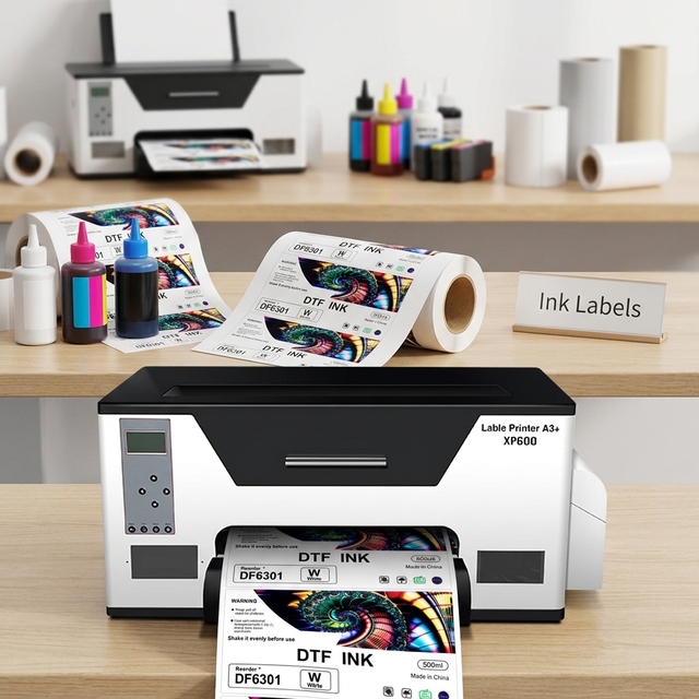 2025 New A3 A3+ A4 Size Inkjet Sticker Printer Roll to Roll Label Printing Machine With Roll Label Printer