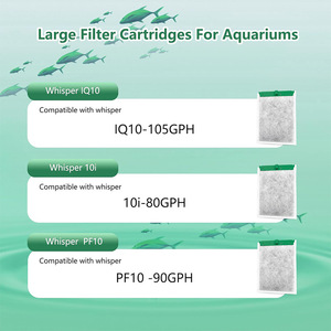 Cartucho de Filtro para Acuario Scott, Compatible con Aqueon QuietFlow LED PRO E10, Triple Filtración con Carbón Activado y Filtro de Algodón - Product Image 2