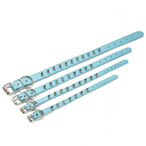 Cómodo, grande, con pinchos, tachonados, acolchado, respetuoso con el medio ambiente, cuero de doble cara, perro, mascota, cuello, <span class=keywords><strong>collar</strong></span> de <span class=keywords><strong>entrenamiento</strong></span>, cinturón <span class=keywords><strong>para</strong></span> gatos, perros, cachorros - Product Image 3