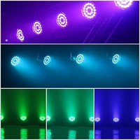 Projecteurs LED 24 pièces 4-en-1 DMX512 RGBW Par Can pour DJ avec IP33 et alliage d'aluminium pour éclairage de scène, discothèque, bar et club