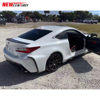 Adecuado para 2015-2018 Lexus rc350 300, 200 de 250 Cooperación regional parachoques trasero de fibra de carbono viento cuchillo