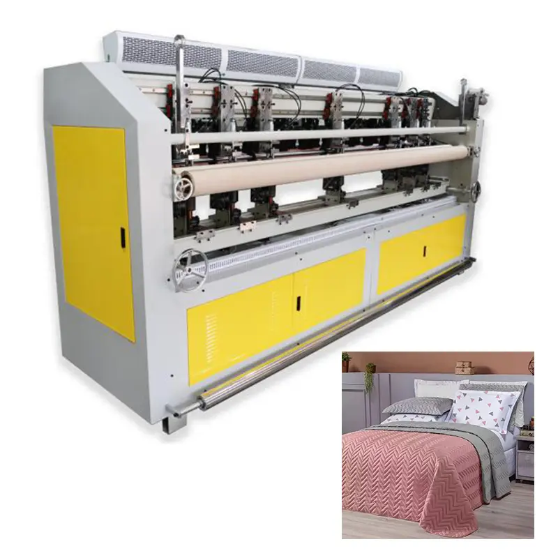 Đầy đủ tự động siêu âm 2800 mm chiều rộng hiệu quả Chăn quilting máy