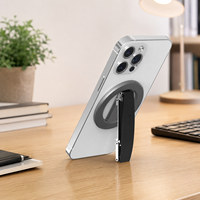 Support magnétique en alliage d'aluminium Q5-A pour anneau de maintien et support de téléphone pour bureau, lit et usage au bureau
