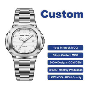 Custom Your Own Logo Customized Service 613 8803 Quartz <b>Watches</b> Low Moq Low Price Fast Delivery <b>Silver</b> Case for <b>Watch</b> Back Dial - Product Image 6