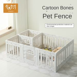 Sıcak satış kapalı evcil hayvan oyun parkı katı desen kalınlaşmış koruyucu küçük köpek kafesi düğme kapatma ev plastik köpek kediler - Product Image 1