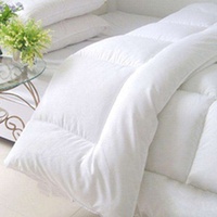 Échantillon gratuit, vente en gros, housse de couette en tissu de bambou, couette en Fiber de Polyester douce et lisse