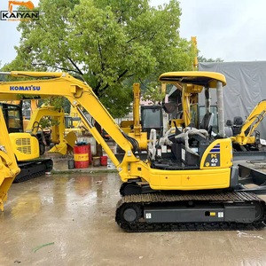 Mini-excavatrice sur chenilles hydraulique Komatsu PC40 d'occasion, 4 tonnes, compacte, à queue zéro, d'origine japonaise, avec pelle standard B - Product Image 1