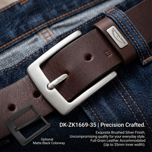 Boucle de <span class=keywords><strong>ceinture</strong></span> premium en alliage de zinc 35 mm à une seule broche, robuste, en métal, pour ceintures en cuir pour hommes, vente en gros personnalisée - Product Image 3