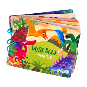 Personnalisé pas cher bébé dinosaure <span class=keywords><strong>Usborne</strong></span> autocollant tout à fait Libros lecture Puzzle livre pour enfants éducatif - Product Image 1